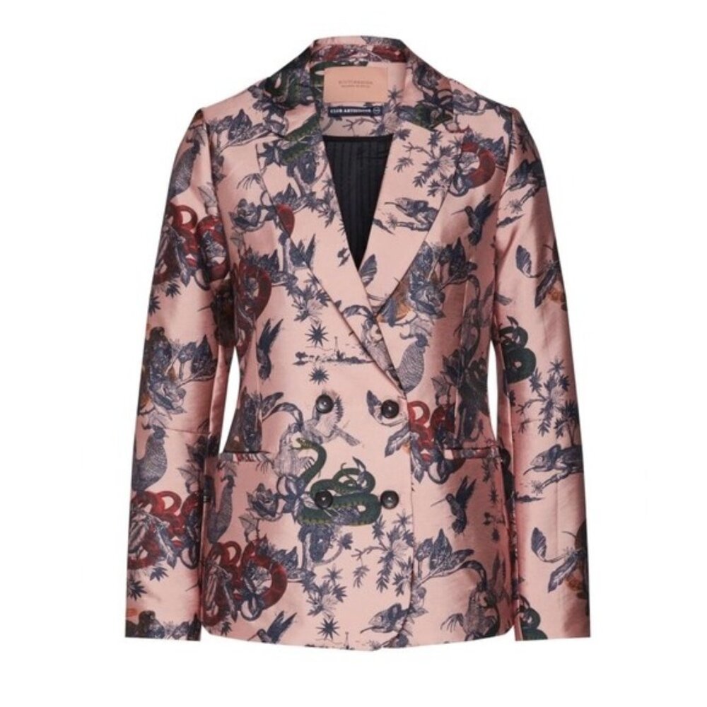 NWOT Scotch & Soda printed blazer - XS